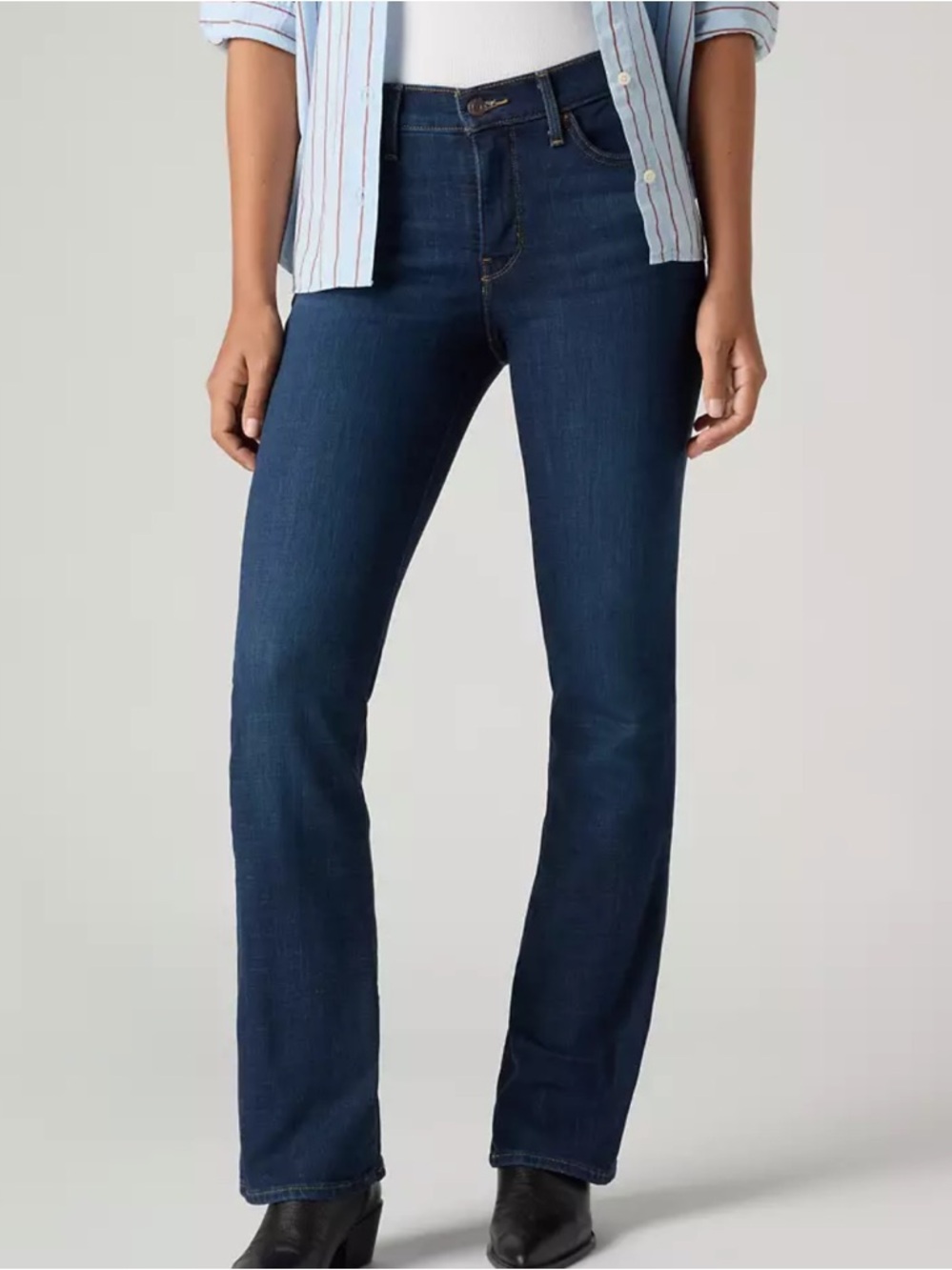 Levi's 315 Shaping Bootcut Jeans Denim - Dark Blue Wash